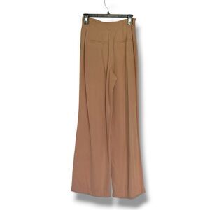 Paige Paperbag Wide Leg Pleated Modal Pants Size 0 Tan